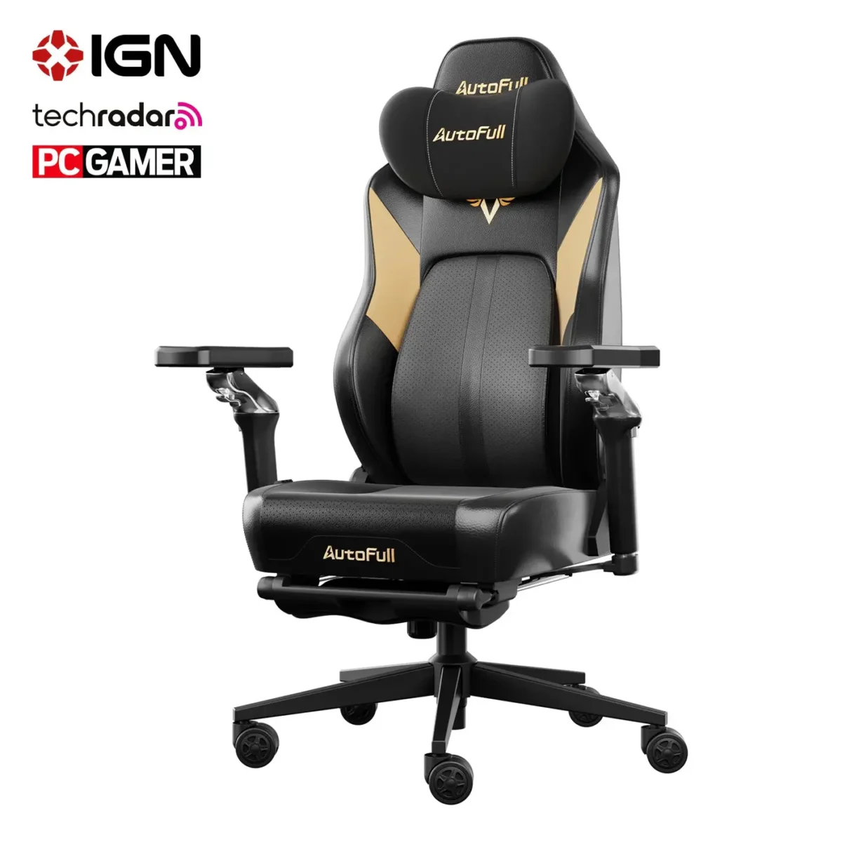 AutoFull M6 Gaming Chair, Ventilated and Heated Seat Gaming Chair with 360° Adjustable Armrest - Image 8