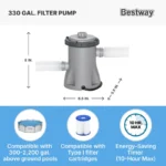 Bestway Steel Pro MAX 10'x30" Round Above Ground Outdoor Swimming Pool with Pump - Image 3