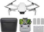 DJI Mini 4K Fly More Combo, Drone with 4K UHD Camera for Adults, Under 249 g, 3-Axis Gimbal Stabilization, 10km Video Transmission, Auto Return, 3 Batteries for 93-Min Max Flight Time