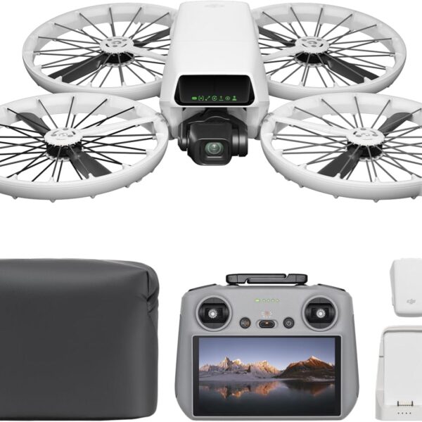 DJI Flip Fly More Combo With RC 2 Screen Remote Controller, Drone With 4K UHD Camera for Adults, Palm Takeoff, Auto Return, Intelligent Flight, 3 Batteries for 93-Min Flight Time