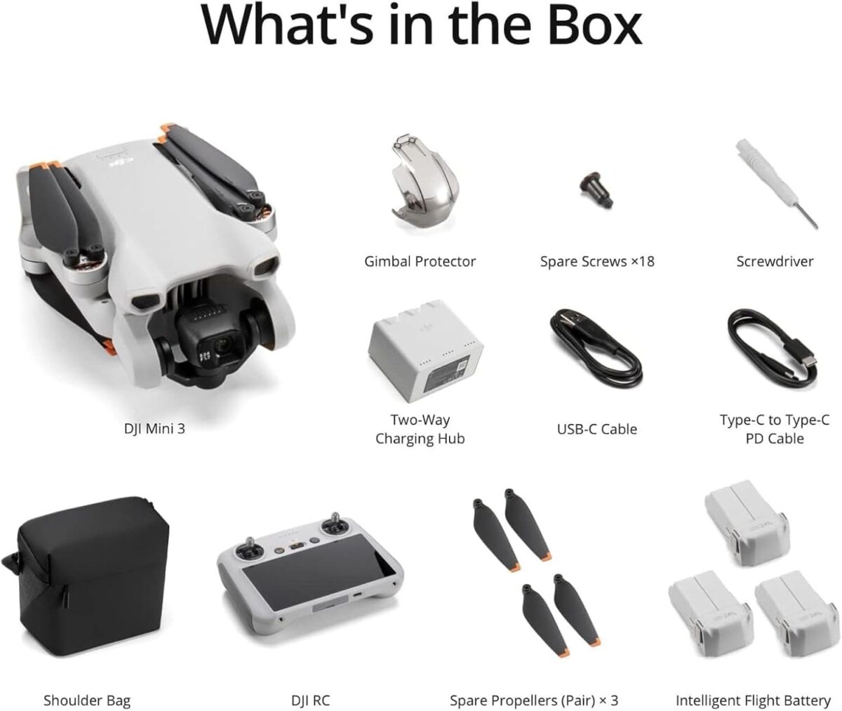 DJI Mini 3 Fly More Combo (DJI RC), Drones with Camera for Adults 4K, 3 Batteries for 114-min Flight Time, Vertical Shooting, 32800ft (10km) Video Transmission, Lightweight Mini Drone for Beginners - Image 6