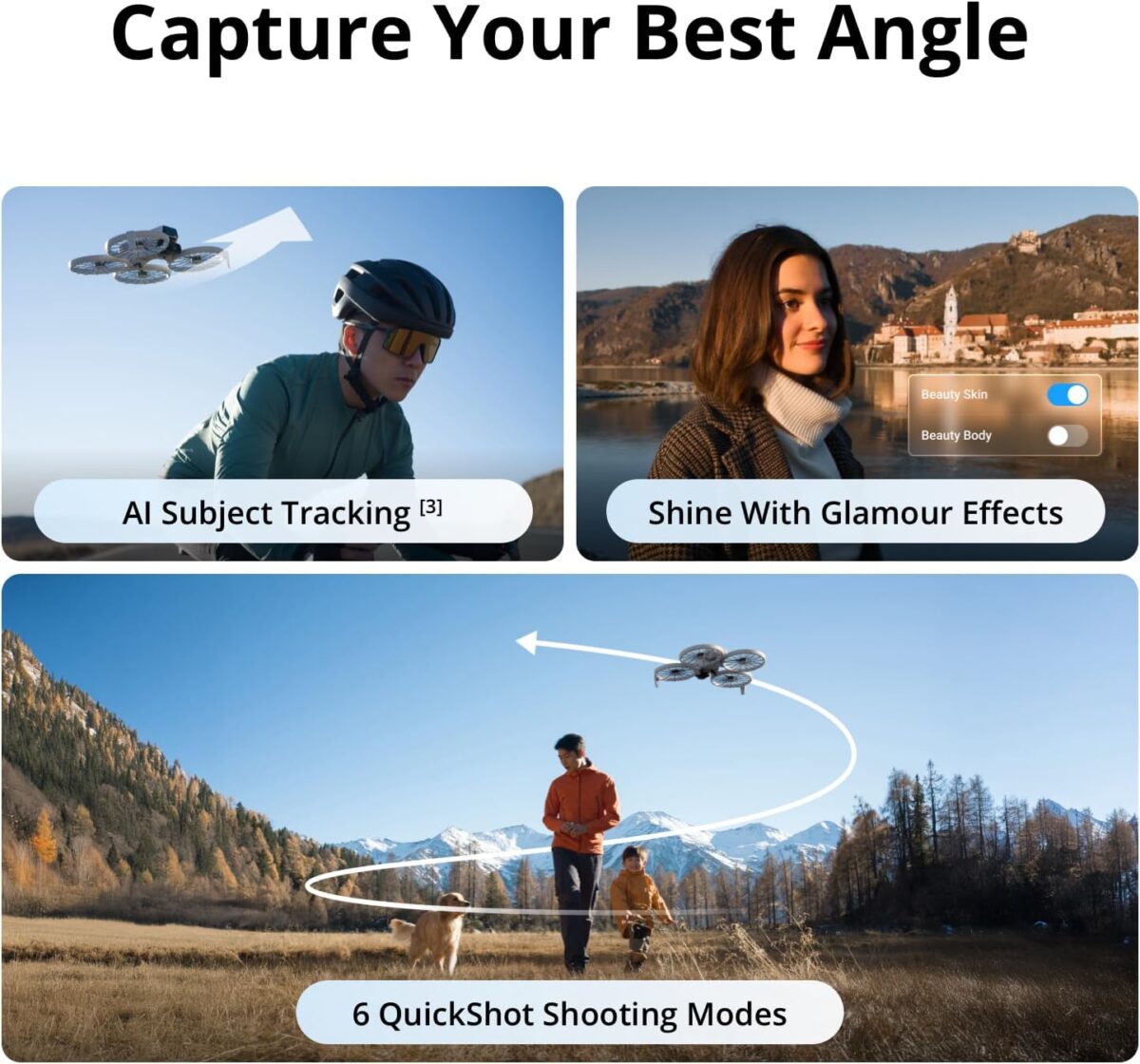 DJI Flip Fly More Combo With RC 2 Screen Remote Controller, Drone With 4K UHD Camera for Adults, Palm Takeoff, Auto Return, Intelligent Flight, 3 Batteries for 93-Min Flight Time - Image 8