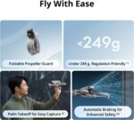 DJI Flip Fly More Combo With RC 2 Screen Remote Controller, Drone With 4K UHD Camera for Adults, Palm Takeoff, Auto Return, Intelligent Flight, 3 Batteries for 93-Min Flight Time - Image 7