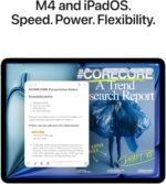 Apple iPad Air 11-inch (M4): Liquid Retina Display, 128GB, 12MP Front/Back Camera, Wi-Fi 7 with Apple N1, Touch ID, All-Day Battery Life - Image 6