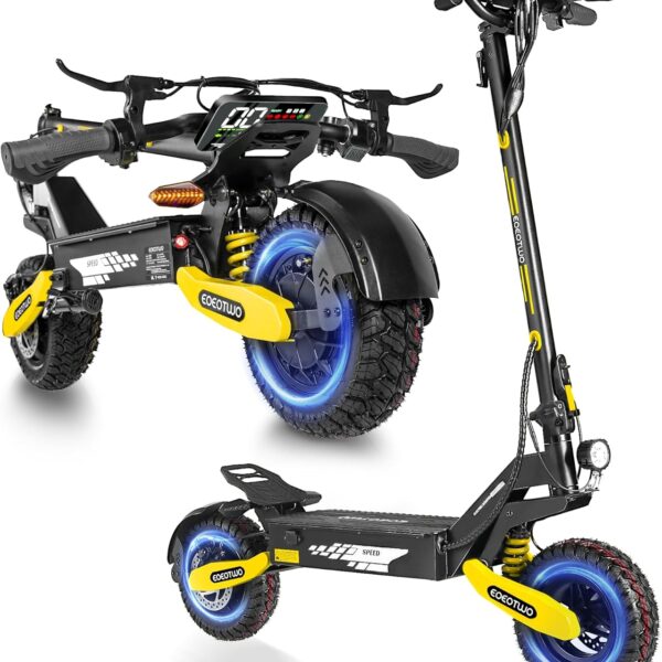 EOEOTWO Electric Scooter for Adults, 1200W Motor Fast E Scooter, Foldable