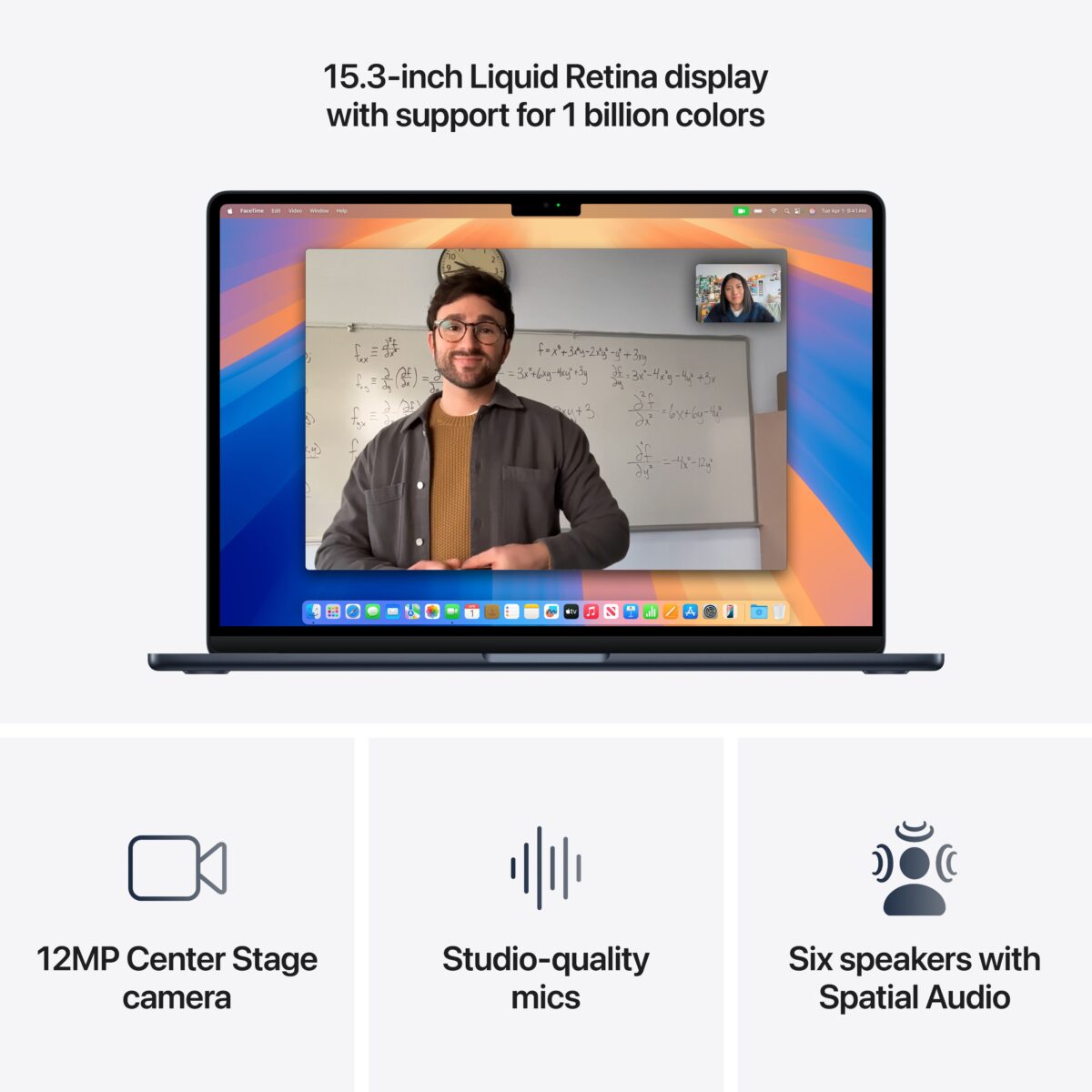 Apple 15" MacBook Air with M4 chip, 10-core CPU / 10-core GPU, 16GB Memory, 256GB SSD - Midnight - Image 5