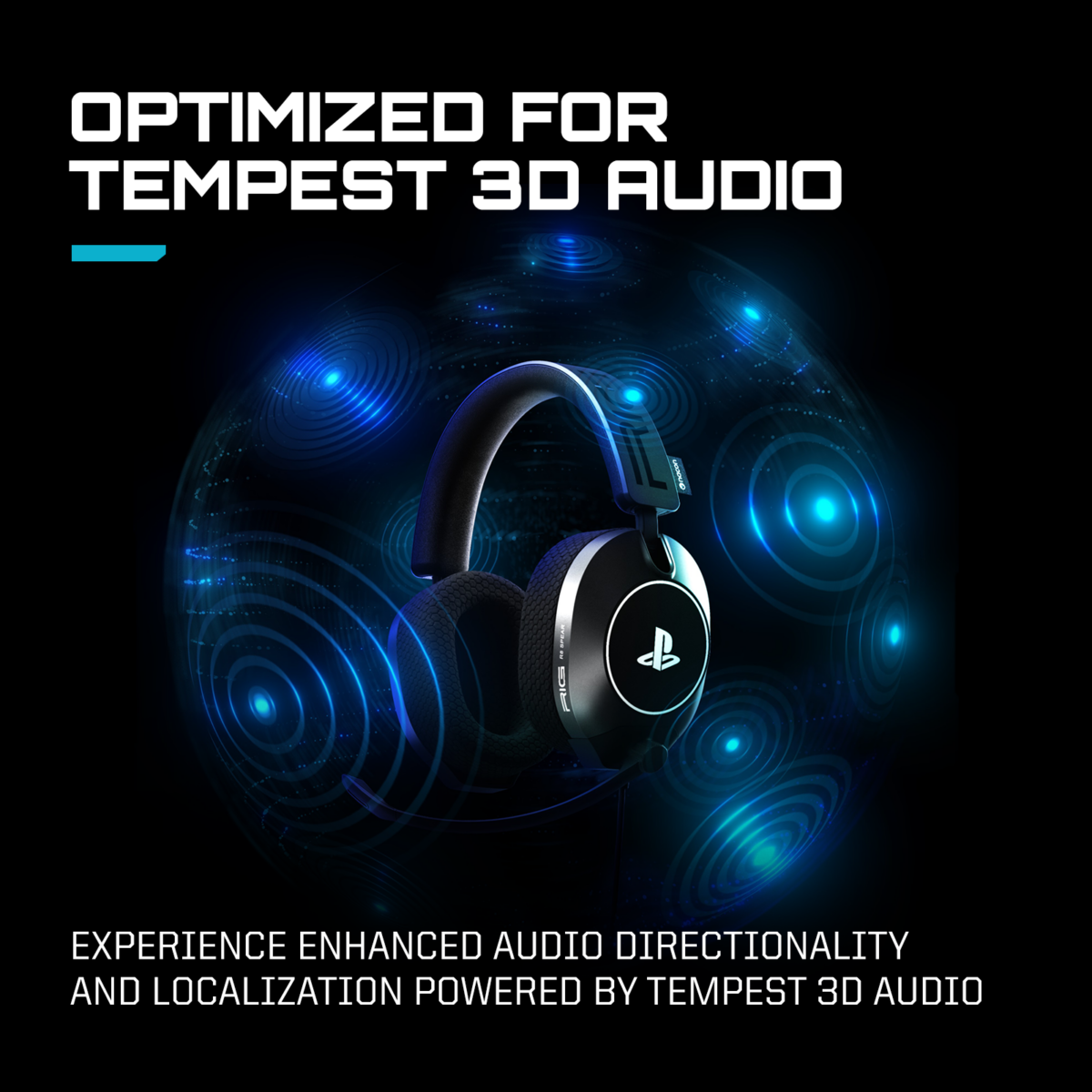 RIG R5 SPEAR PRO HS Wired Gaming Headset Officially Licensed for PlayStation, PS5, PS4, PC - 40mm Graphene Drivers, Optimized for Tempest 3D Audio, Flip-to-Mute Mic, Memory Foam Cushions, 3.5mm - Black - Image 5