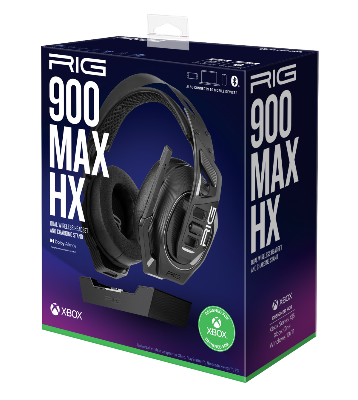 RIG 900 MAX HX Universal Dual Wireless Gaming Headset with 2.4GHz / Bluetooth Officially Licensed for Xbox Series X|S, Xbox One, PC - Image 12