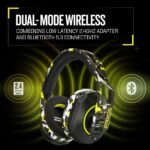 RIG 600 PRO HS Dual Wireless Multiplatform Gaming Headset with 2.4GHz / Bluetooth for PlayStation PS4, PS5 - Acid Camo - Image 4