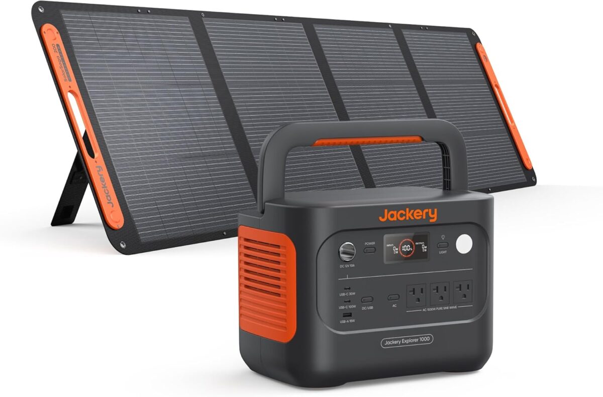 Jackery Solar Generator 1000 v2 with 200W Solar Panel,1070Wh Portable Power Station LiFePO4 Battery,1500W AC/100W USB-C Output, 1Hr Fast Charge for Outdoor,Off-Grid Living,RV,Emergency - Image 11