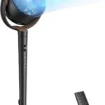 DREO Fan for Bedroom, 120° Oscillating Standing Fans, Quiet Floor Fan with DC Motor, 100ft Pedestal Fans for Room, 9 Speeds, 4 modes, 20dB, 120° Manual Vertical, 37-42" Adjustable Height, 9H Timer