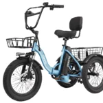 ESKUTE E Trike Electric Bike, Peak 1200W Brushless Motor Folding Trike 18X3.0 Fat Tire Ebike, 624Wh Removable Battery, Step-Thru 3 Wheel Electric Bicycle, Up to 55 Miles, 18MPH+ Tricycle for Adults