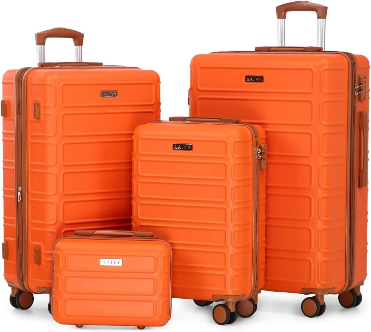 AAIVV 4 Piece Luggage Set Expandable ABS Travel Suitcase Set TSA Lock Hardshell Durable Lightweight Traveling Luggage Sets Gift for Back to School (Amy Green, 28in26in20in13in) - Image 14