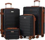 AAIVV 4 Piece Luggage Set Expandable ABS Travel Suitcase Set TSA Lock Hardshell Durable Lightweight Traveling Luggage Sets Gift for Back to School (Amy Green, 28in26in20in13in) - Image 11