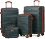 AAIVV 4 Piece Luggage Set Expandable ABS Travel Suitcase Set TSA Lock Hardshell Durable Lightweight Traveling Luggage Sets Gift for Back to School (Amy Green, 28in26in20in13in) - Image 12