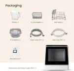 HAVA Countertop Dishwasher, 6 Programs Portable Dishwashers with 5L Built-in Water Tank, No Hookup Needed, Baby Care & Air-Drying Function for Apartments and RVs - Image 9